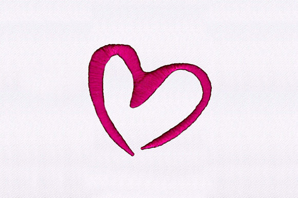 Drawn Pink Heart Embroidery Review