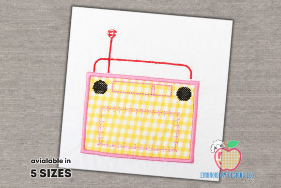 Retro Old Radio Applique Review